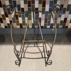 Vintage folding metal easel/display/cookbook stand